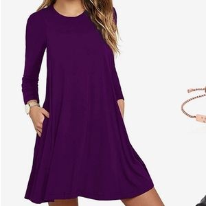 NWOT Flowy T-Shirt Dress with Pockets